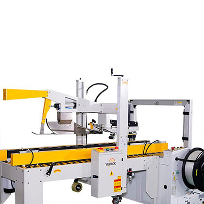Automatic tape box case Carton sealer & Strapping Machine