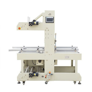 Fully automatic straight forward sleeve shrink wrapping machine ST-6040Z+BSE6040A